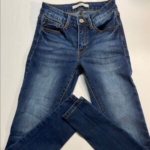 RanCan Womens Dark Wash Stretch Skinny Jeans Sz 23